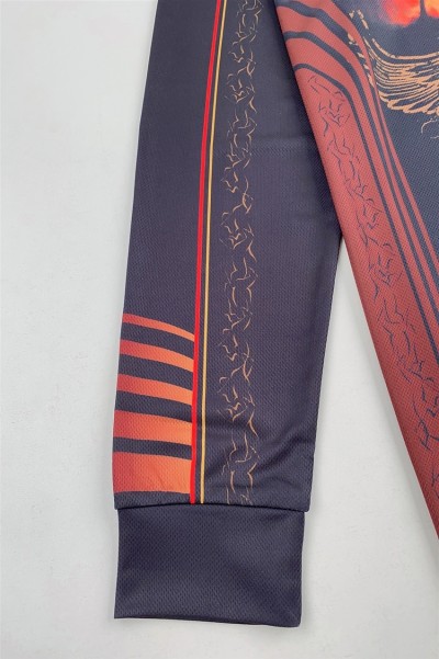 A large number of custom-made fashion sublimation polo shirts, custom-made driver polo shirts, equestrian printing, whole piece printing, dye-sublimation factory P1469 side view